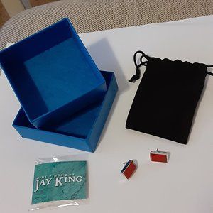 Jay King Red Stone Earrings